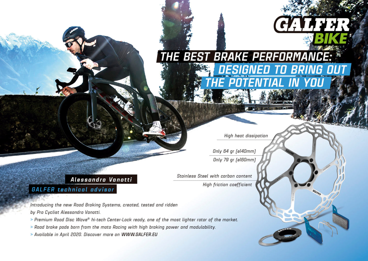 GALFER Disque wave 6 trous